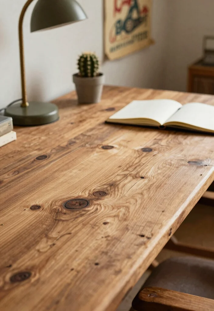10 Western Office Decor Ideas with Rustic Personality 1. Weathered Wood Desks 0