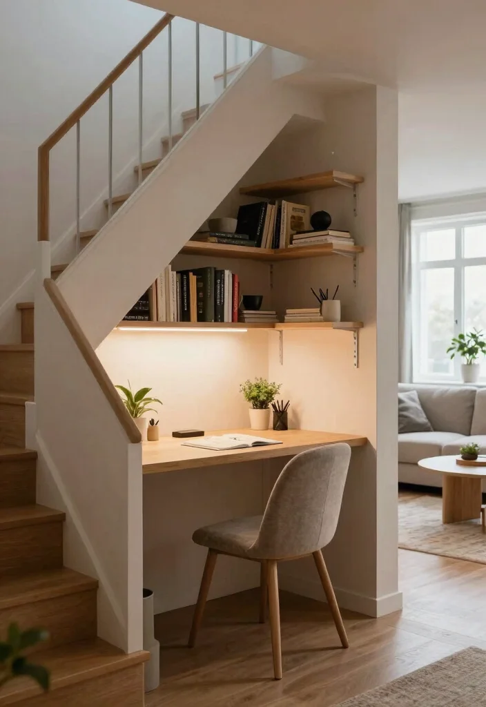 12 Apartment Office Ideas for Small Urban Living 12 12 Apartment Office Ideas for Small Urban Living 2. Under Stair Desks 0