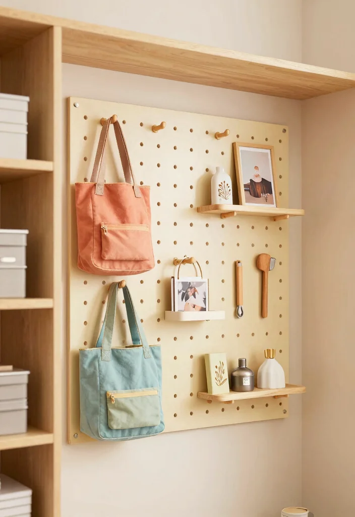 12 Basement Closet Ideas for Extra Storage Without Visual Clutter 4. Pegboard Wall Accents 0