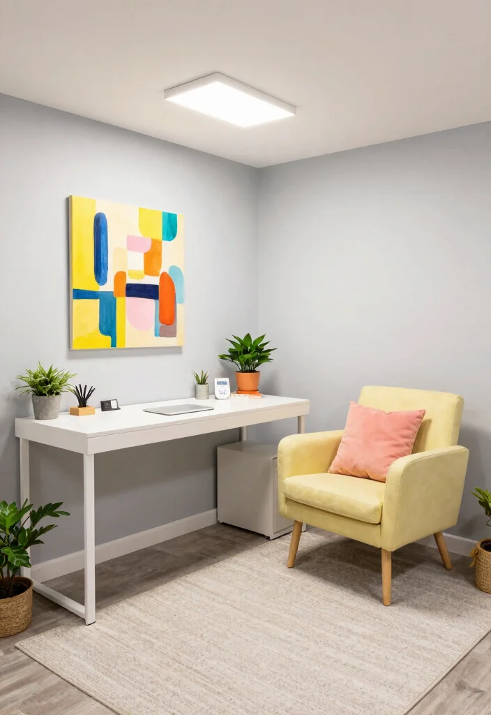 12 Basement Office Ideas with No Windows That Still Feel Bright 1 12 Basement Office Ideas with No Windows That Still Feel Bright 1. Embrace Lighter Colors 0