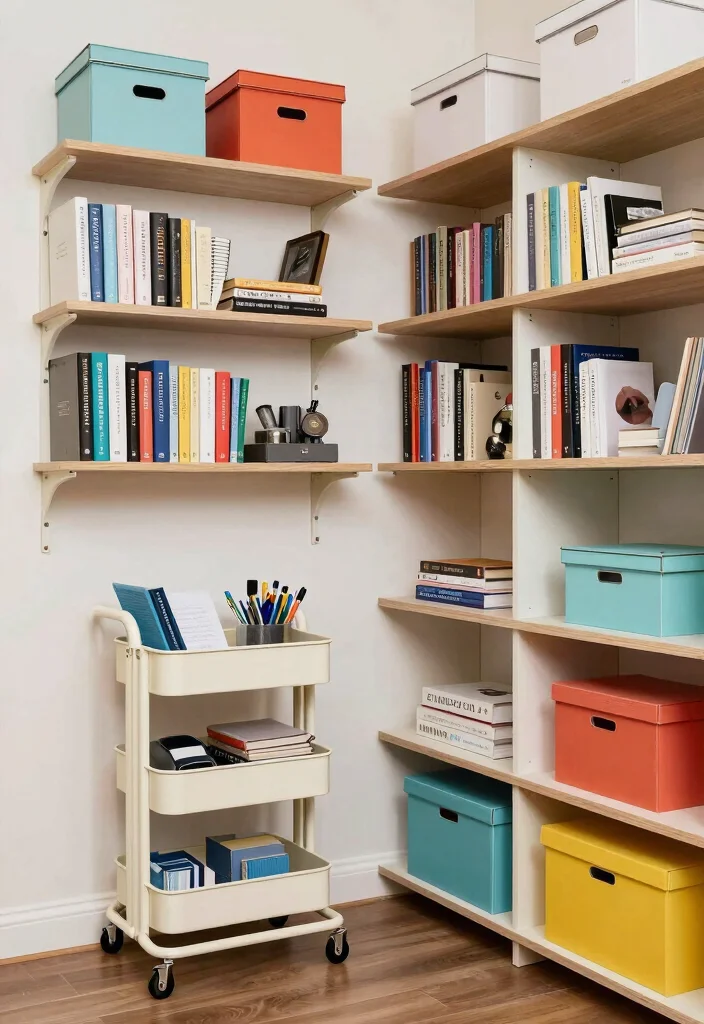 12 Basement Office Ideas with No Windows That Still Feel Bright 40 12 Basement Office Ideas with No Windows That Still Feel Bright 10. Use Smart Storage Solutions 0