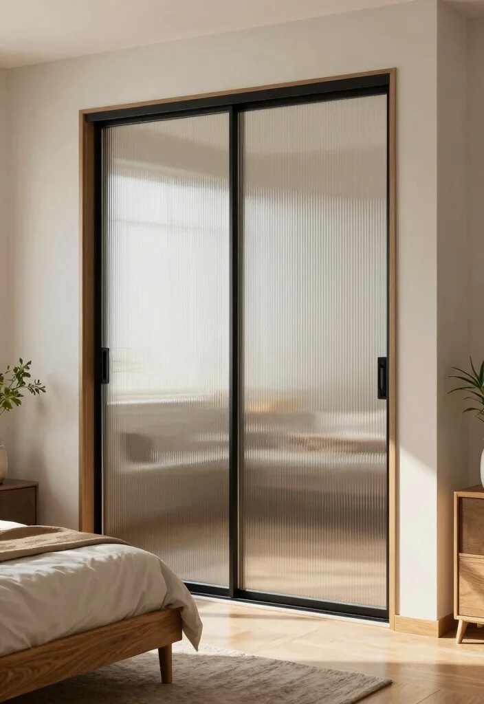 12 Bedroom Closet Door Ideas to Instantly Refresh the Space 1. Frosted Glass Sliding Doors 0