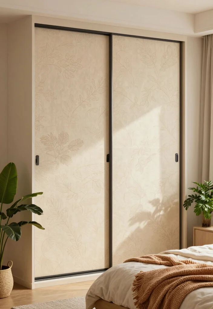 12 Bedroom Closet Door Ideas to Instantly Refresh the Space 11. Fabric Sliding Doors 0