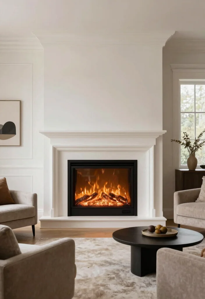 12 Built In Electric Fireplace Ideas for Modern Living Rooms 12. Dual Sided Electric Fireplace 0