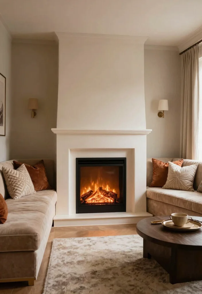 12 Built In Electric Fireplace Ideas for Modern Living Rooms 9. Integrated Seating Area 0