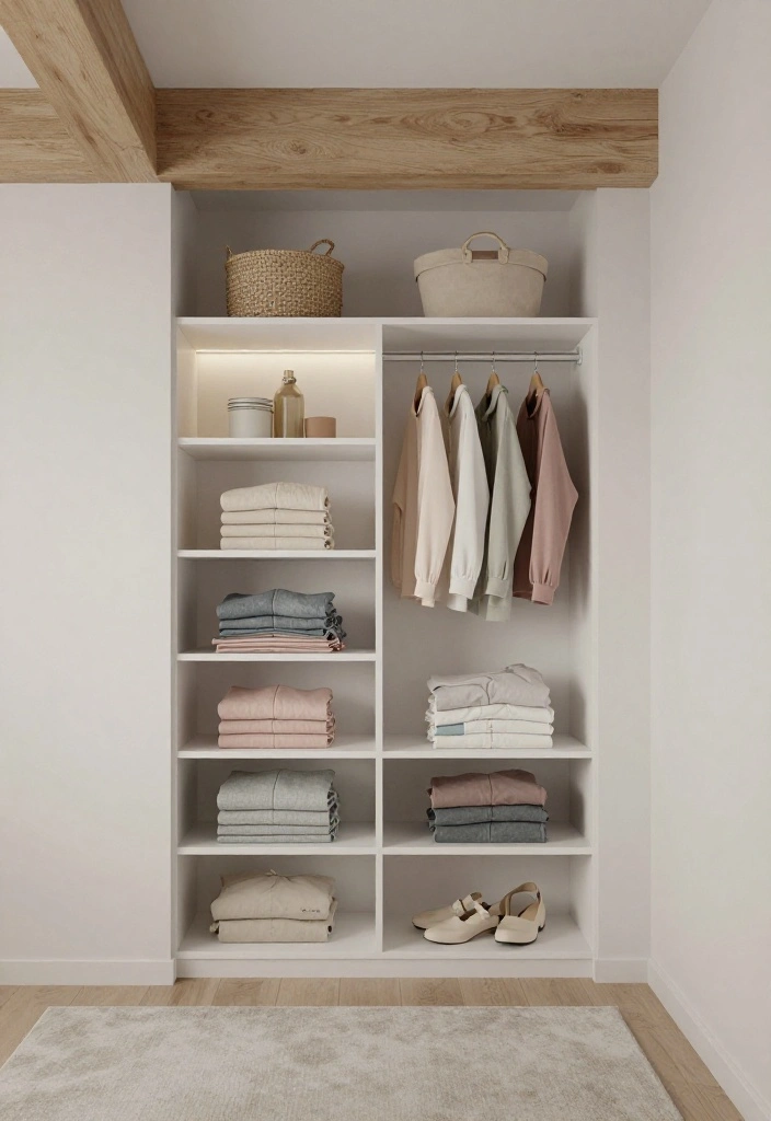 12 Closet Bedroom Ideas That Blend Seamlessly Into the Room 1. Open Shelving Delight 0