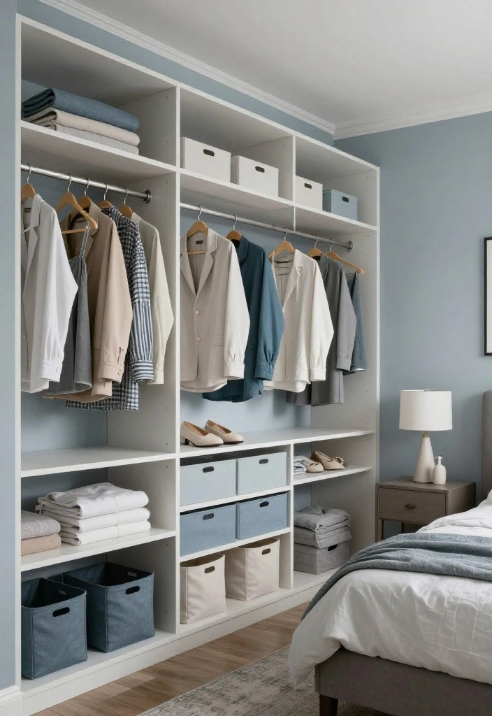 12 Closet Bedroom Ideas That Blend Seamlessly Into the Room 12. Cohesive Color Scheme 0