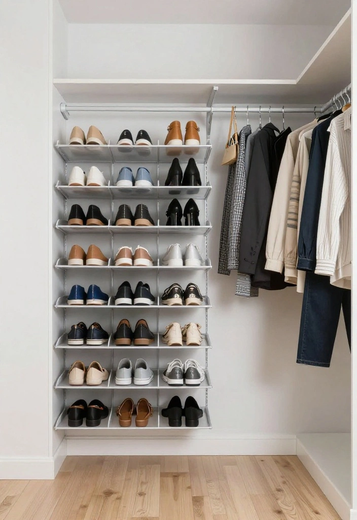 12 Closet Bedroom Ideas That Blend Seamlessly Into the Room 5. Hanging Organizer Solutions 0