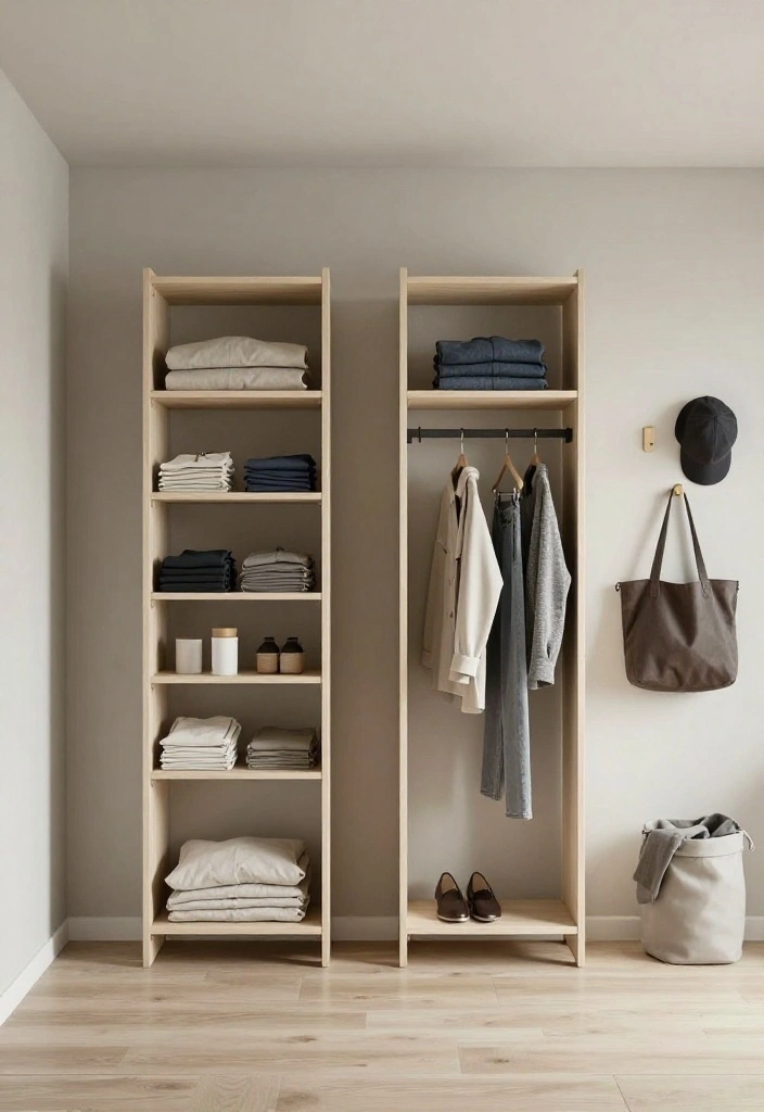 12 Closet Bedroom Ideas That Blend Seamlessly Into the Room 9. Vertical Storage Solutions 0