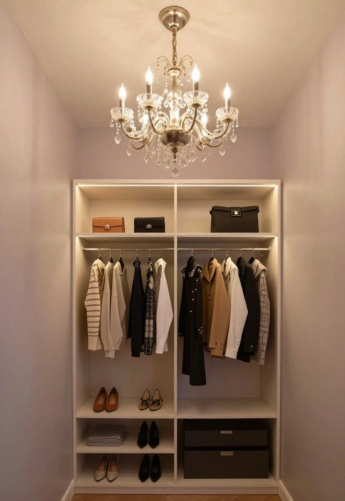 12 Closet Designs Ideas That Feel Custom and Well Planned 3. Luxurious Lighting Solutions 0
