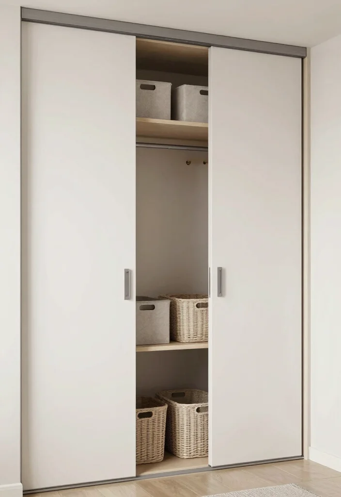 12 Closet Designs Ideas That Feel Custom and Well Planned 6. Concealed Storage Solutions 0