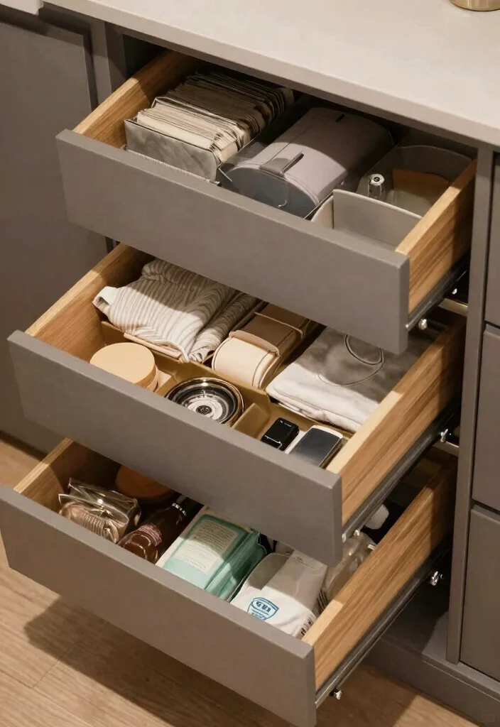 12 Closet Designs Ideas That Feel Custom and Well Planned 8. Pull Out Drawers 0