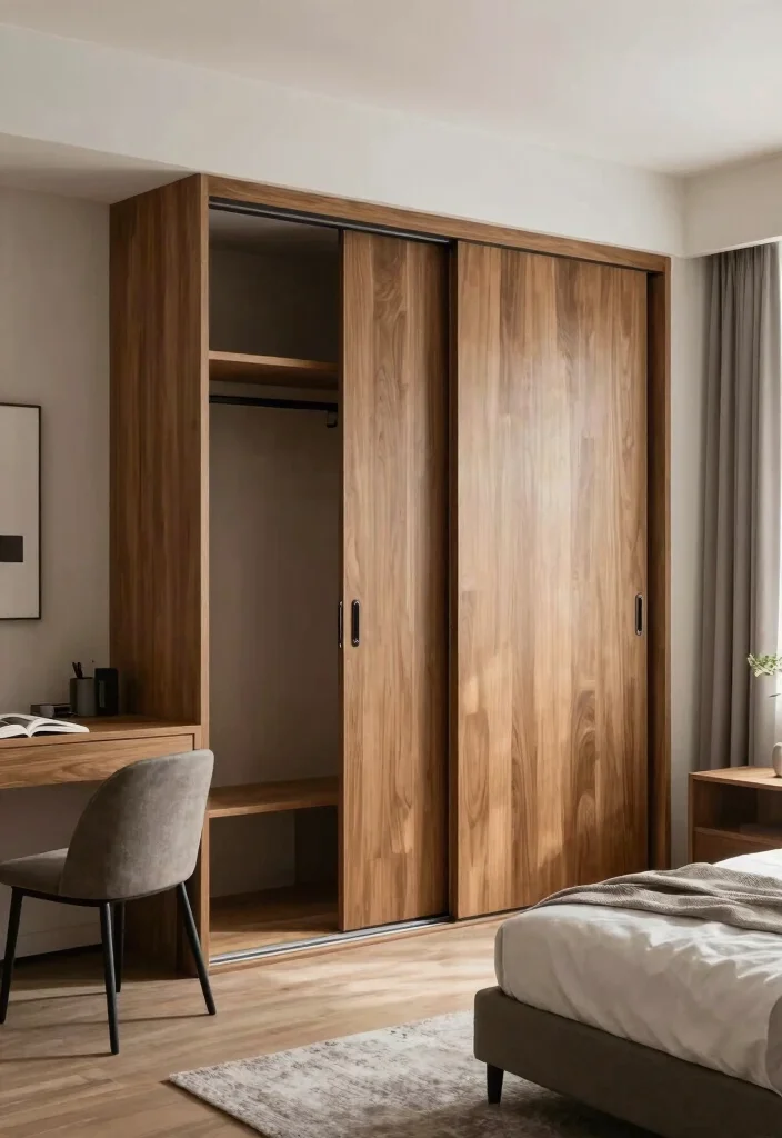 12 Closet Sliding Door Ideas That Save Space and Look Modern 50 12 Closet Sliding Door Ideas That Save Space and Look Modern 10. Dual Function Sliding Doors for Optimal Use 0