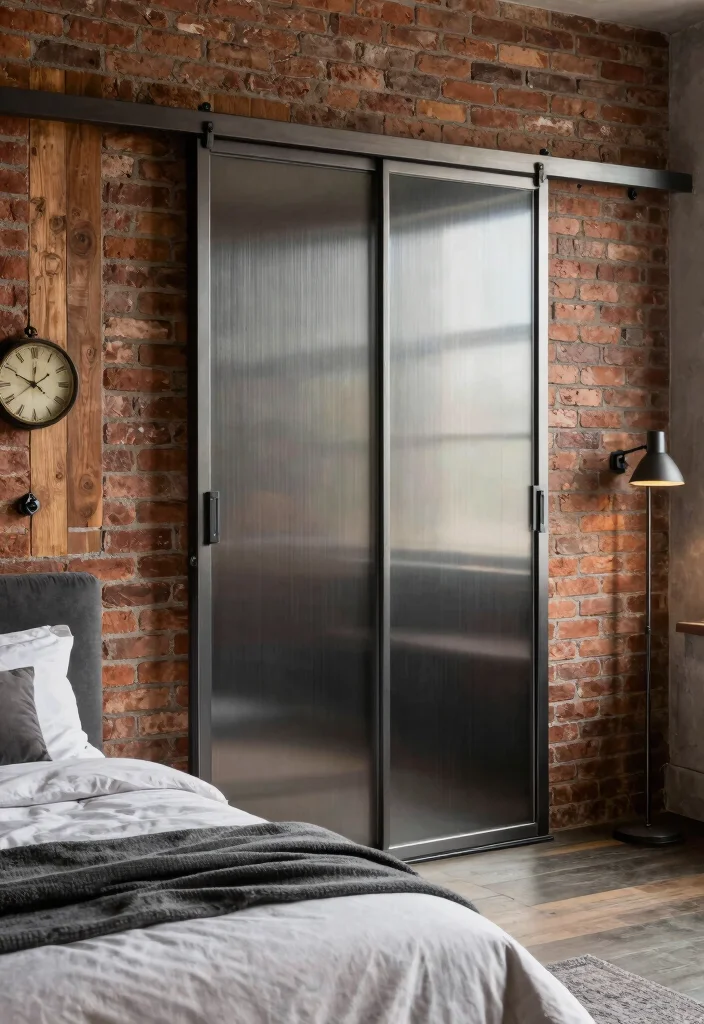 12 Closet Sliding Door Ideas That Save Space and Look Modern 36 12 Closet Sliding Door Ideas That Save Space and Look Modern 6. Industrial Style for an Urban Edge 0