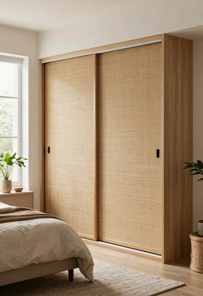 12 Closet Sliding Door Ideas That Save Space and Look Modern 47 12 Closet Sliding Door Ideas That Save Space and Look Modern 7. Textured Panels for Visual Interest 0