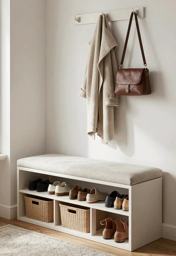 12 Coat Hanging Entryway Ideas to Keep Things Organized 6. Hidden Storage Solutions 0