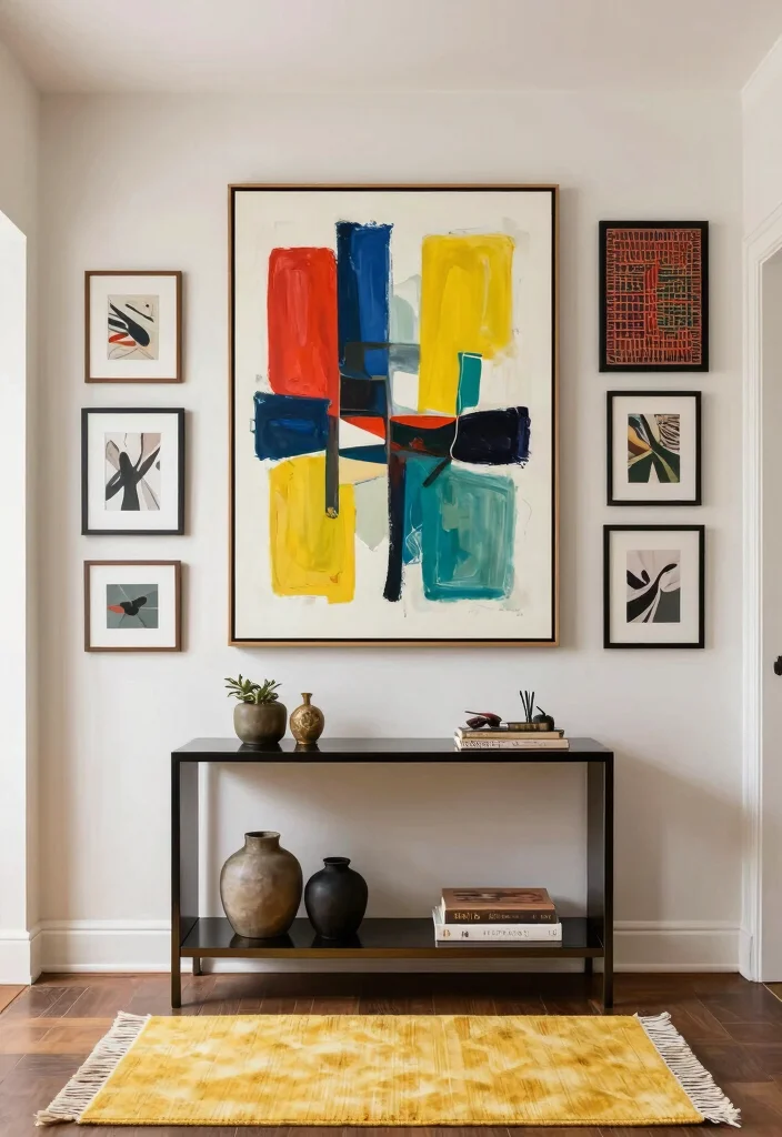 12 Condo Entryway Ideas for Compact Stylish Living 50 12 Condo Entryway Ideas for Compact Stylish Living 10. Creative Wall Art 0