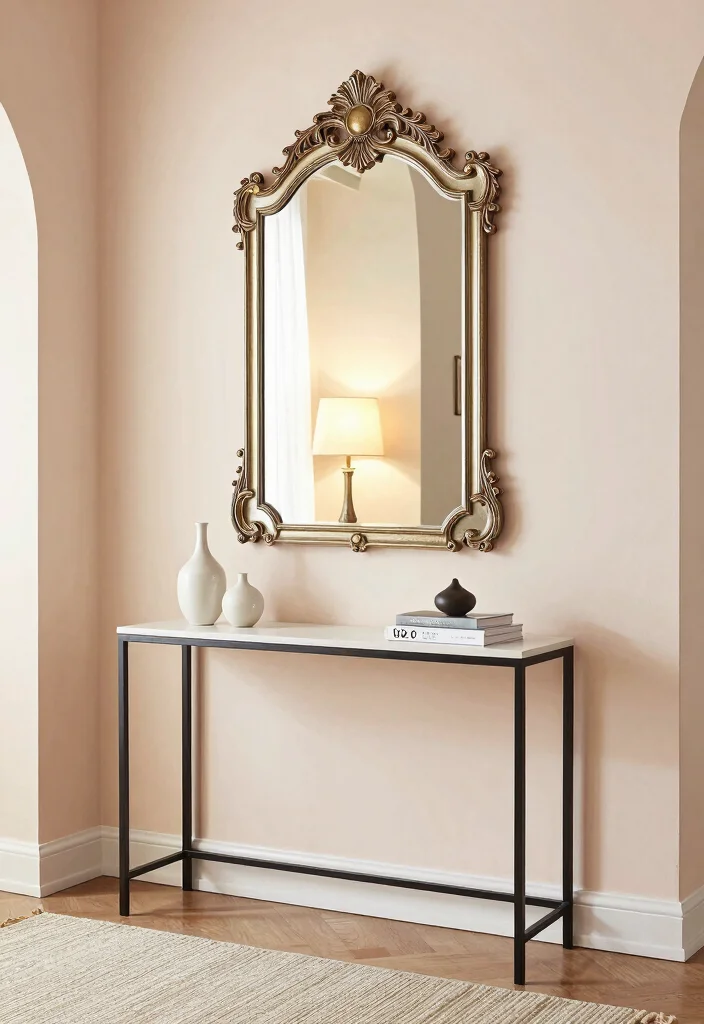 12 Condo Entryway Ideas for Compact Stylish Living 15 12 Condo Entryway Ideas for Compact Stylish Living 5. Reflective Surfaces 0