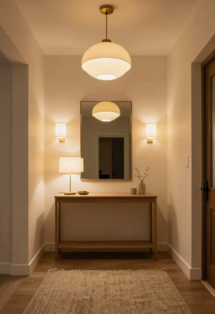 12 Condo Entryway Ideas for Compact Stylish Living 16 12 Condo Entryway Ideas for Compact Stylish Living 6. Layered Lighting 0