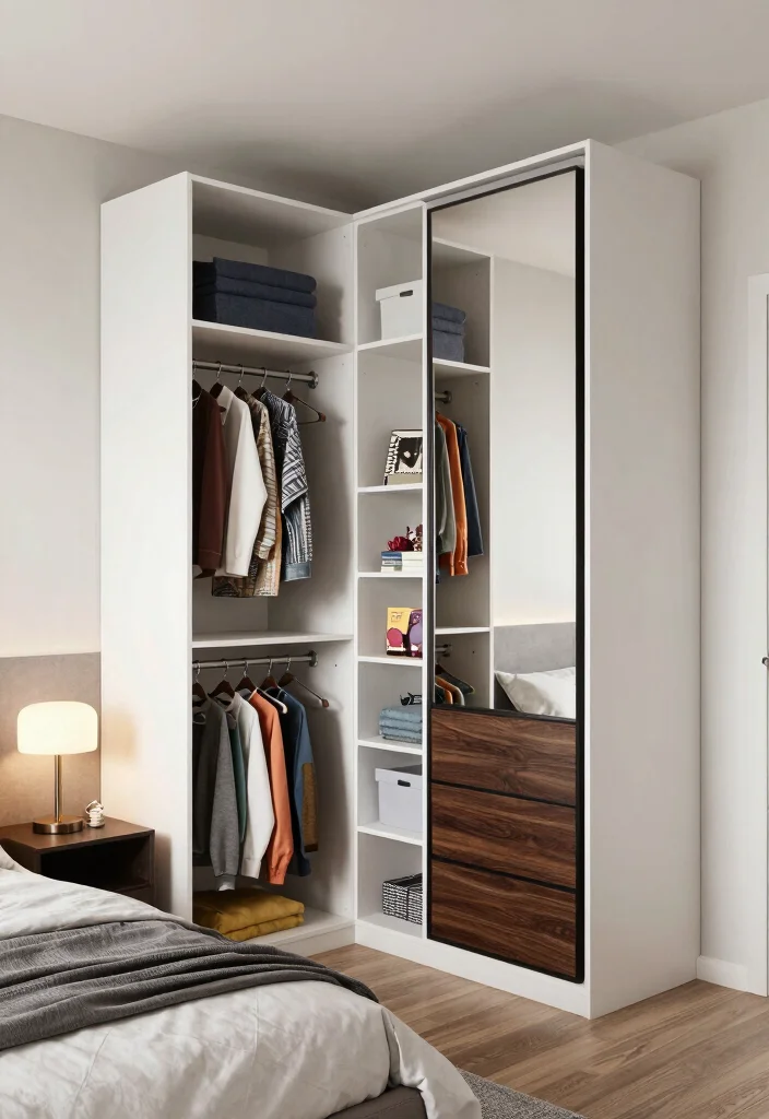 12 Corner Closet Ideas Bedrooms with Awkward Layout Solutions 1 12 Corner Closet Ideas Bedrooms with Awkward Layout Solutions 1. Built In Corner Closet System 0