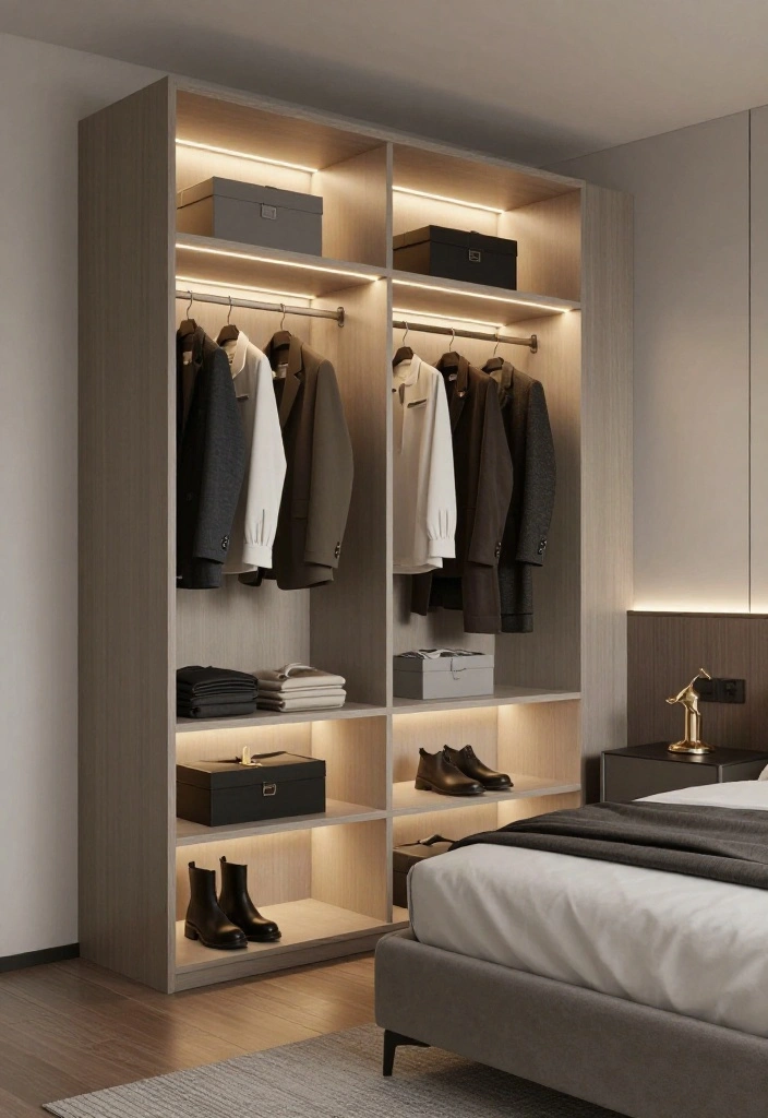 12 Corner Closet Ideas Bedrooms with Awkward Layout Solutions 62 12 Corner Closet Ideas Bedrooms with Awkward Layout Solutions 12. Corner Closet with Integrated Lighting 0