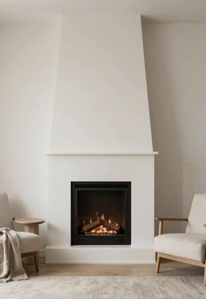 12 Corner Fireplace Ideas Farmhouse Homes Will Love 10. Minimalist Corner Fireplace Design 0