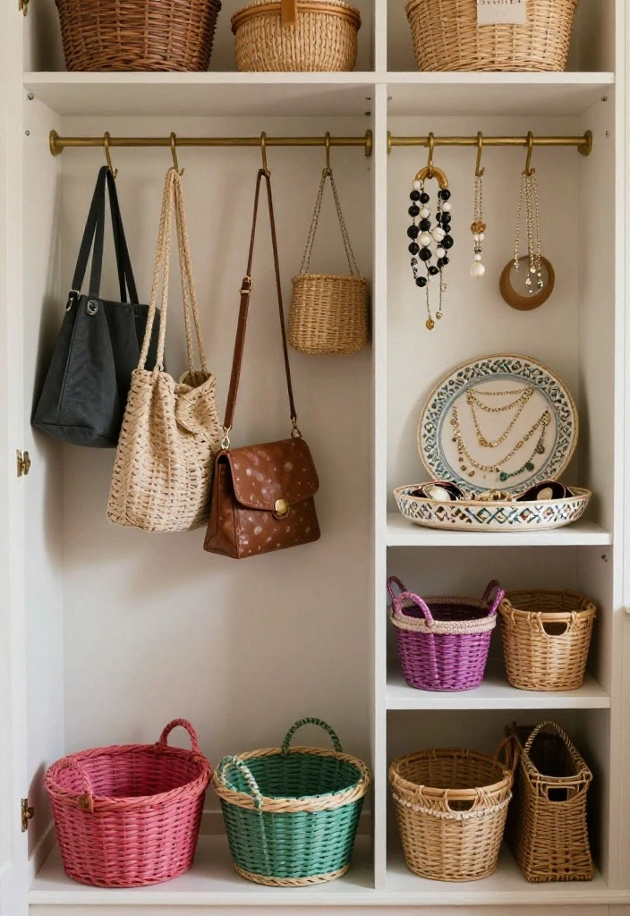 12 Cute Closet Ideas with Soft Colors and Personal Touches 4. Decorative Closet Accessories 0