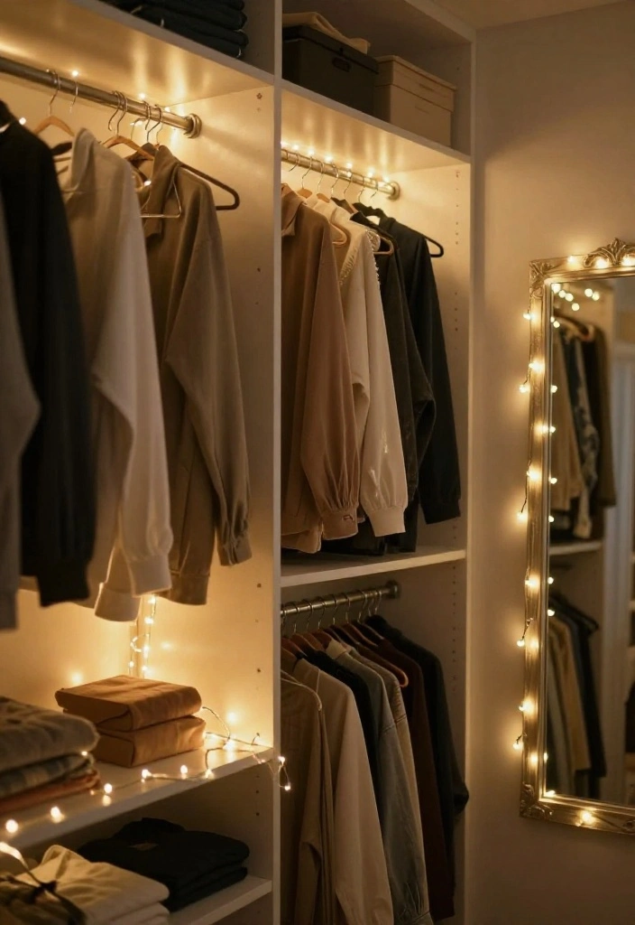 12 Cute Closet Ideas with Soft Colors and Personal Touches 5. Soft Lighting Solutions 0