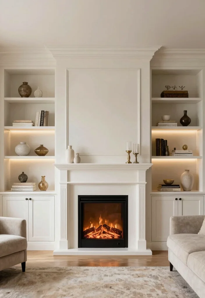 12 Electric Fireplace Wall Ideas for Statement Design 10. Custom Built Ins 0