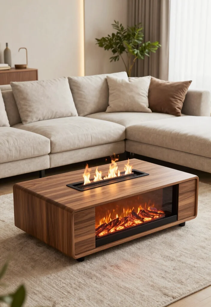 12 Electric Fireplace Wall Ideas for Statement Design 7. Integrated Furniture Solutions 0
