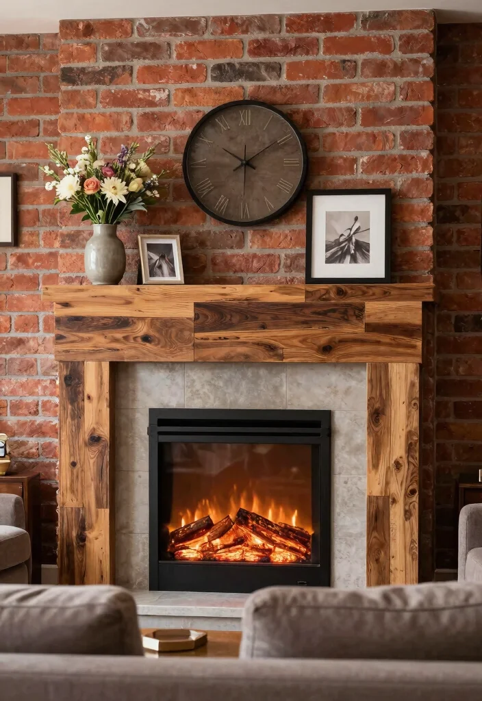 12 Electric Fireplace Wall Ideas for Statement Design 8. Artistic Mantels 0
