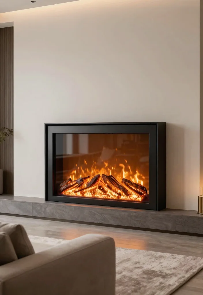 12 Electric Fireplace Wall Ideas for Statement Design 9. Modern Fireplace Screens 0
