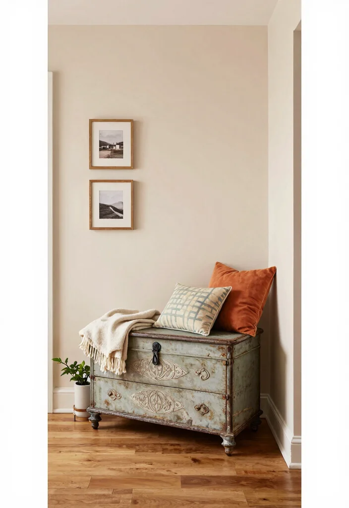 12 Entryway Cabinet Ideas for Hidden Storage and Clean Looks 2. Vintage Inspired Storage Chests 0
