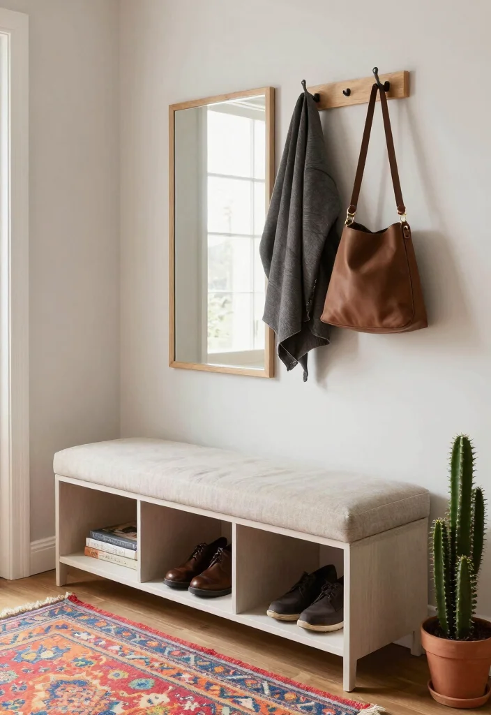 12 Entryway Cabinet Ideas for Hidden Storage and Clean Looks 3. Multi Functional Benches with Storage 0