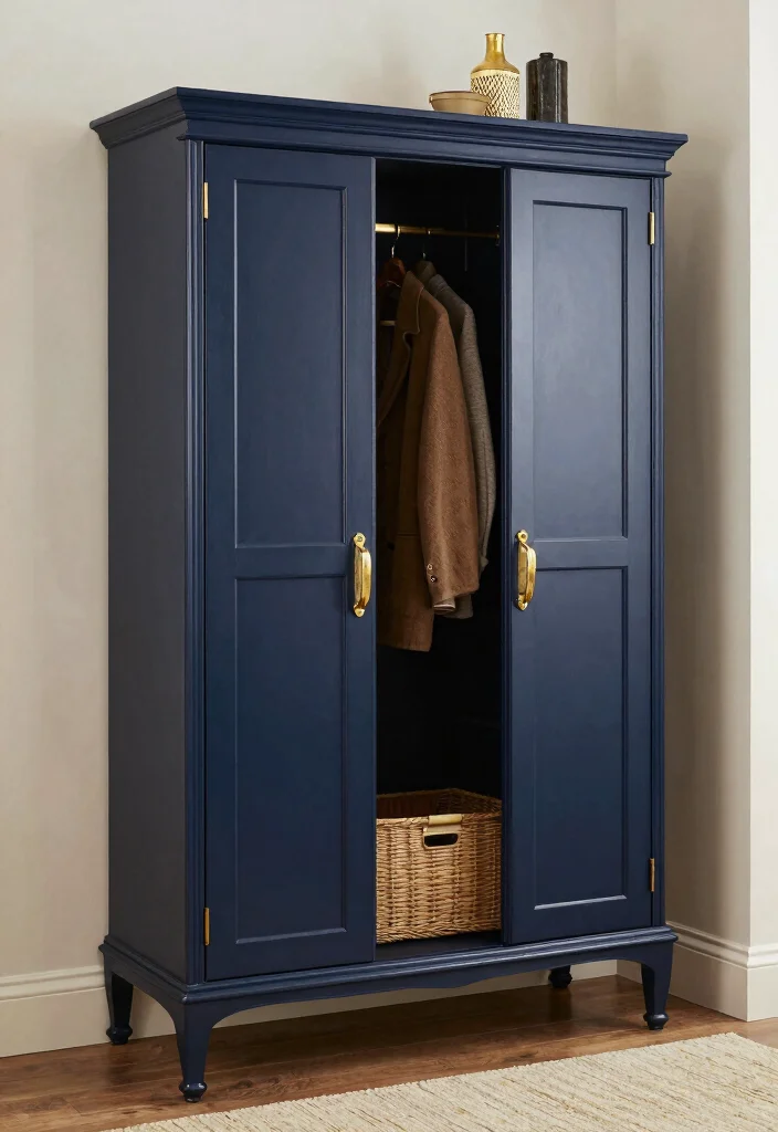 12 Entryway Cabinet Ideas for Hidden Storage and Clean Looks 5. Elegant Armoire for Cohesive Look 0