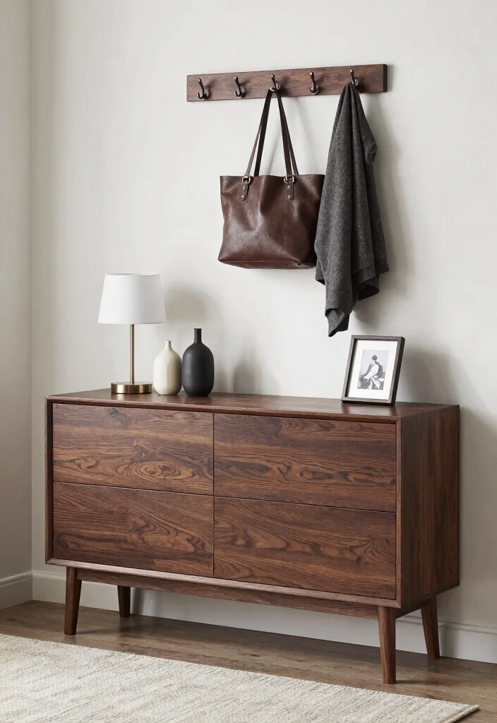 12 Entryway Cabinet Ideas for Hidden Storage and Clean Looks 6. Chic Console Tables with Drawers 0