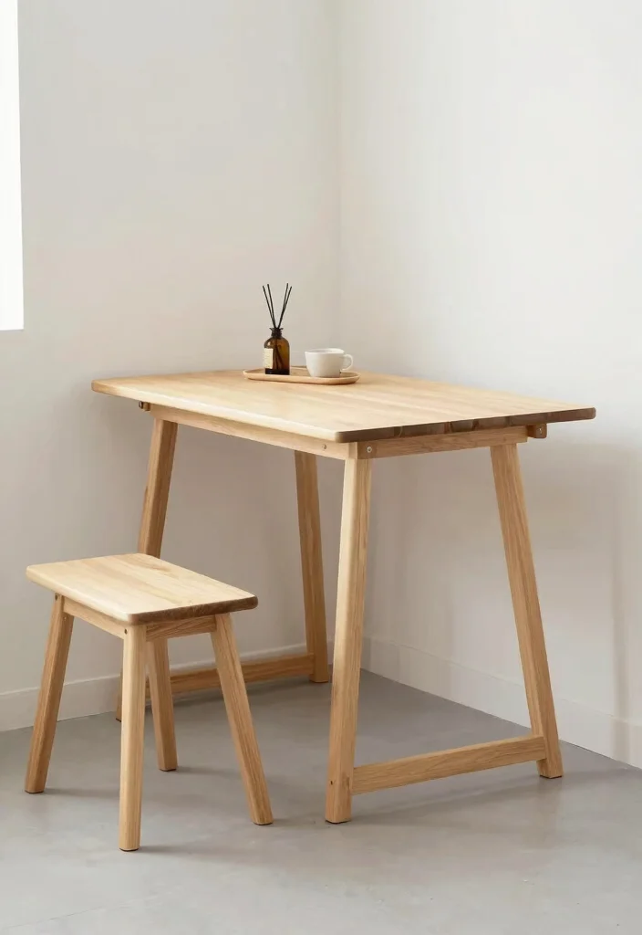 12 Entryway Furniture Ideas That Maximize Small Spaces 11. Minimalist Folding Tables 0