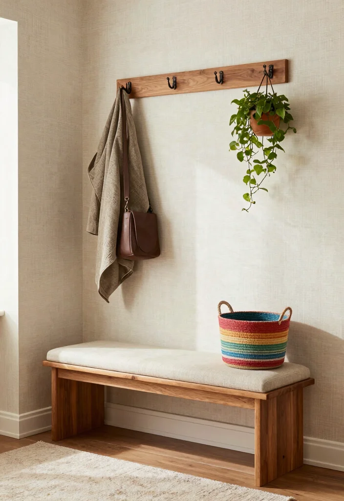 12 Entryway Furniture Ideas That Maximize Small Spaces 2. Multipurpose Benches 0