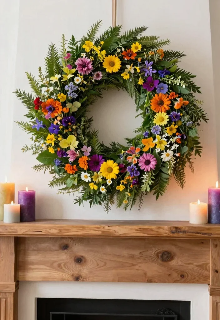 12 Fireplace Decoration Ideas for Everyday Styling 1 12 Fireplace Decoration Ideas for Everyday Styling 1. Seasonal Wreaths for Instant Charm 0