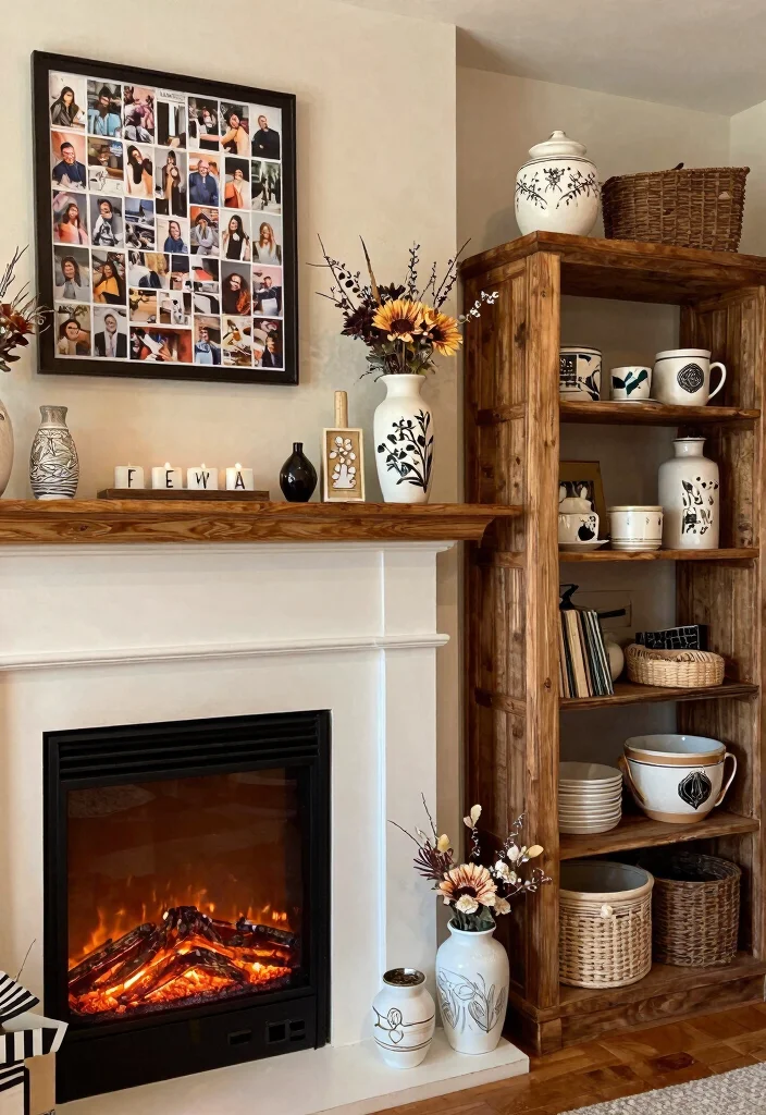 12 Fireplace Decoration Ideas for Everyday Styling 62 12 Fireplace Decoration Ideas for Everyday Styling 12. DIY Touches for Personal Flair 0