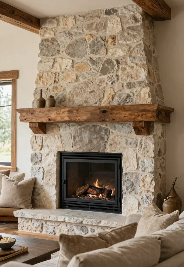 12 Fireplace Doors Ideas for Safety and Visual Style 60 12 Fireplace Doors Ideas for Safety and Visual Style 10. Natural Stone Edged Doors 0