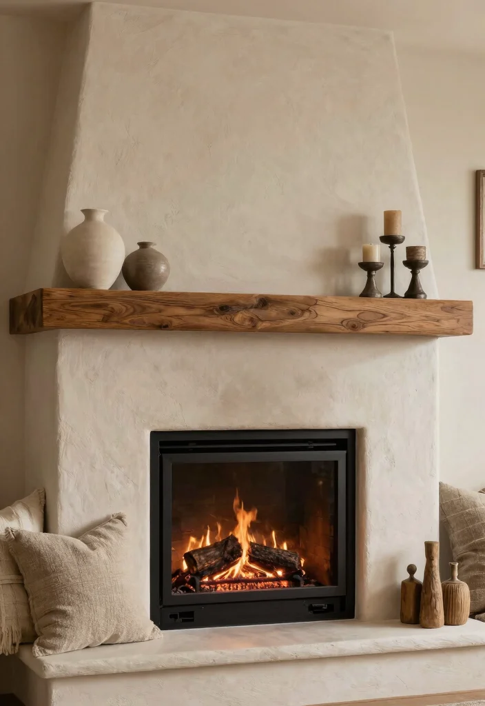 12 Fireplace Hearth Decor Ideas to Finish the Space Beautifully 60 12 Fireplace Hearth Decor Ideas to Finish the Space Beautifully 10. Layered Textures 0