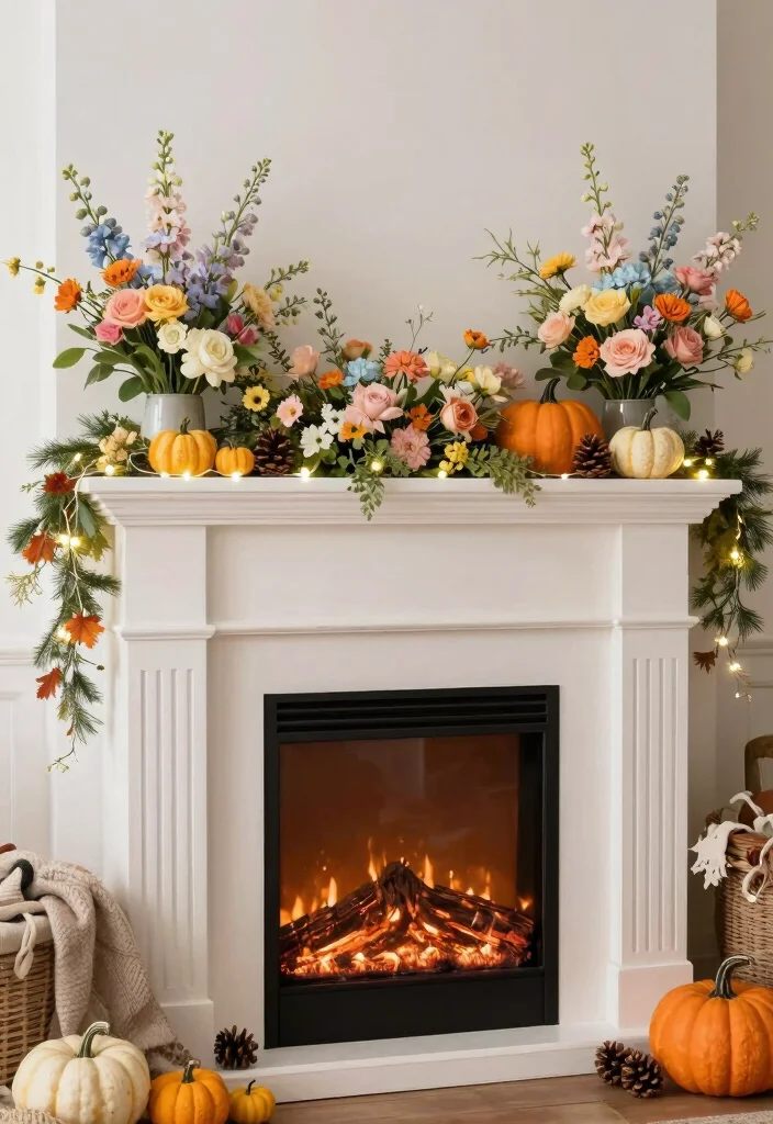 12 Fireplace Ideas for Non Working Fireplaces That Still Look Great 2. Seasonal Decor Transformation 0