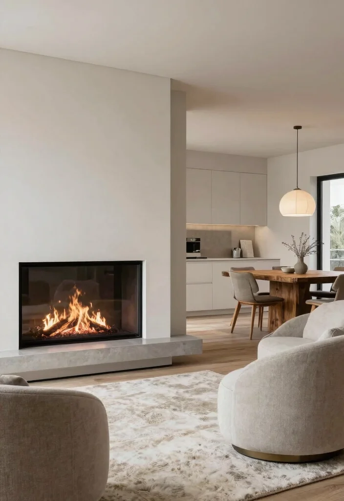12 Fireplace Room Ideas for Comfortable Layout Planning 5. Open Concept Seamless Integration 0