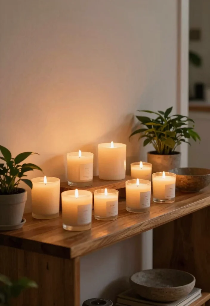 12 Front Door Entryway Interior Ideas with Finished Style 10. Scented Eco Friendly Candles 0