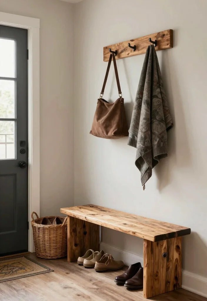 12 Front Door Entryway Interior Ideas with Finished Style 6. Functional Storage Solutions 0