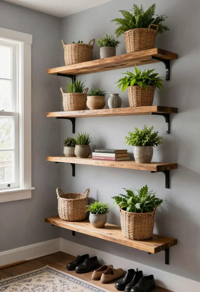 12 Front Room Ideas Entryway for Open Layout Homes 5. Vertical Storage Solutions 0
