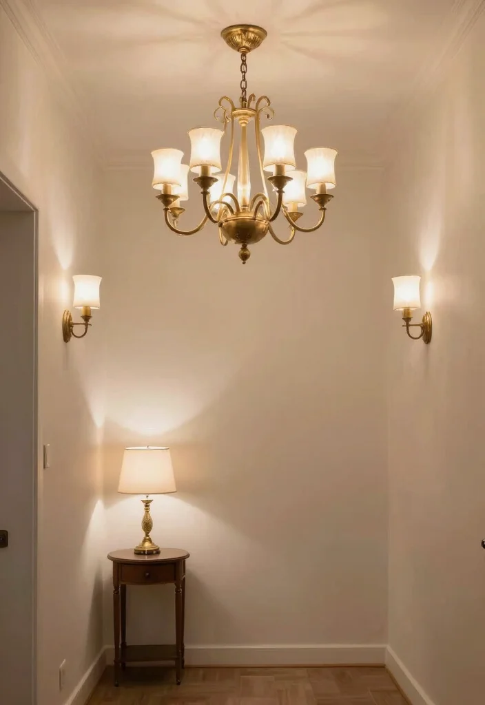 12 Front Room Ideas Entryway for Open Layout Homes 9. Layer Lighting 0