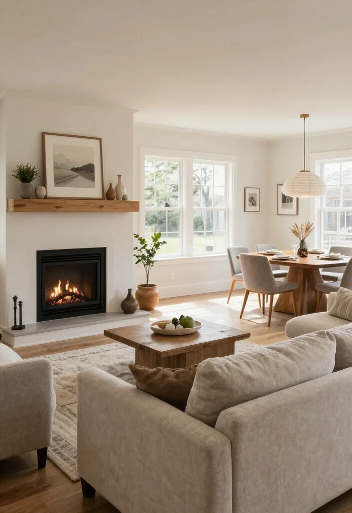 12 Gas Fireplace Ideas for Living Rooms with Cozy Style 26 12 Gas Fireplace Ideas for Living Rooms with Cozy Style 6. Open Concept Gas Fireplaces 0