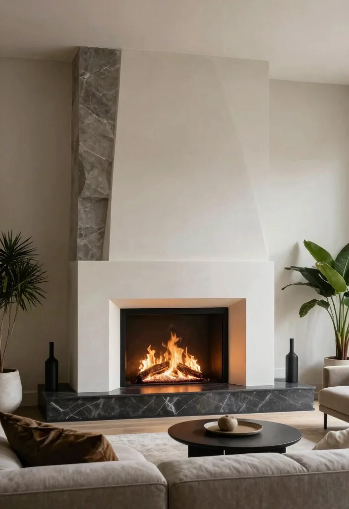12 Gas Fireplace Wall Ideas for Modern Living Rooms 62 12 Gas Fireplace Wall Ideas for Modern Living Rooms 12. Innovative Shapes and Designs 0